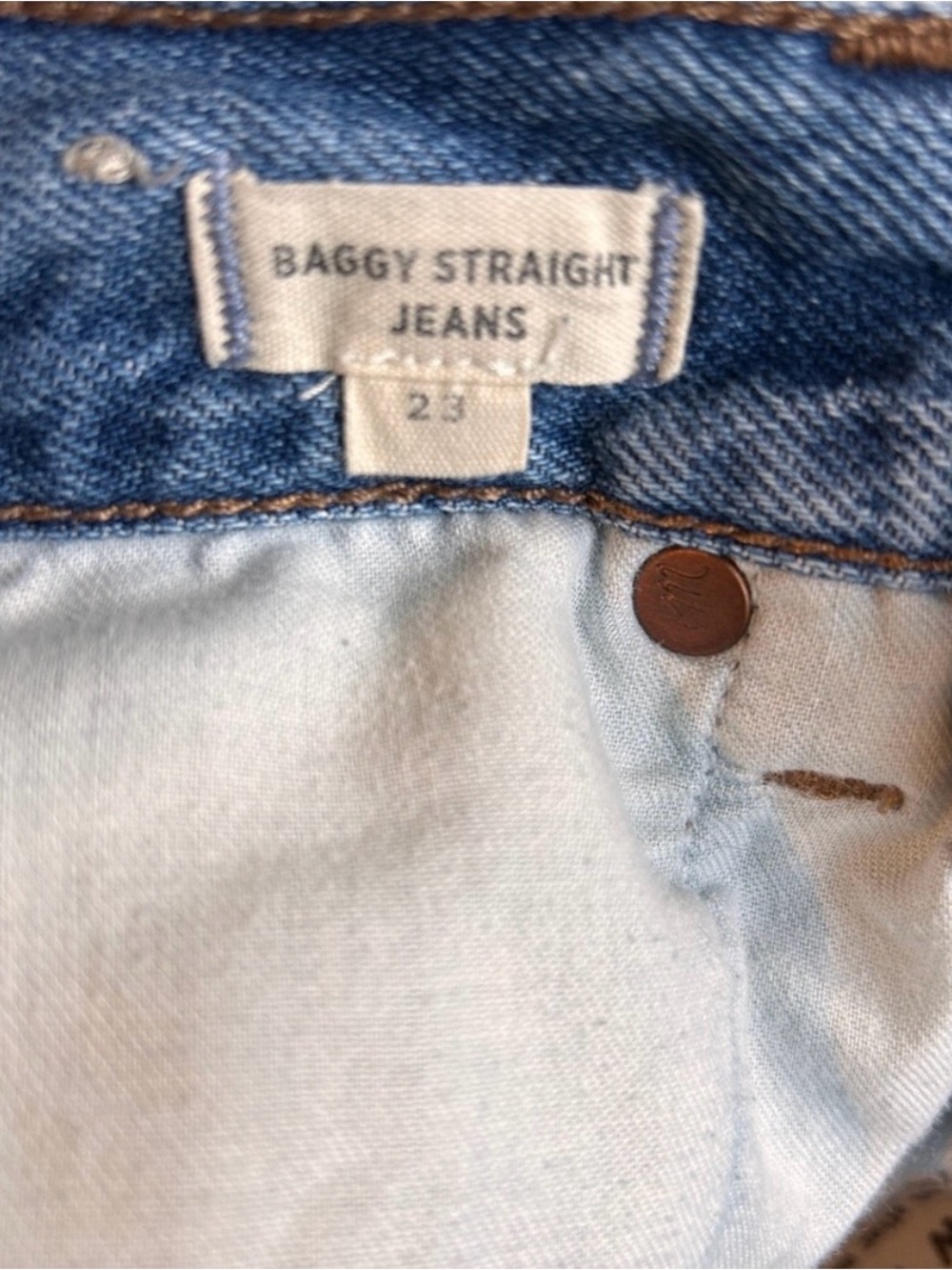 Madewell Baggy Straight Jeans Women’s 23 - Picture 4 of 6